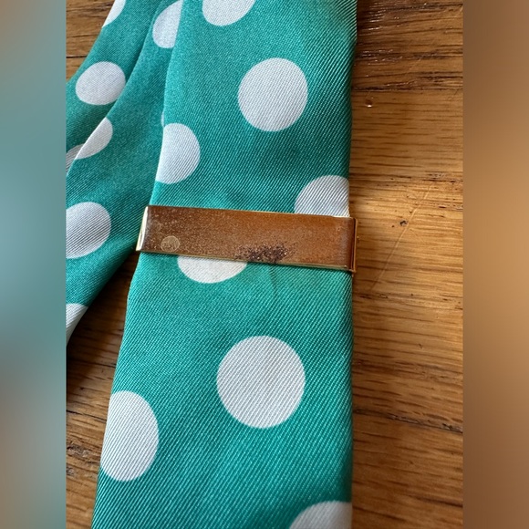 Trafalgar suspenders matching green and red polka dot adjustable - Picture 4 of 8